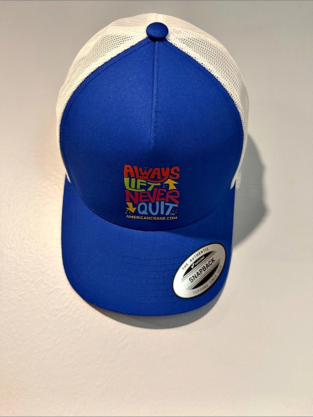 American Needle Trucker Hat Blue & White NWT